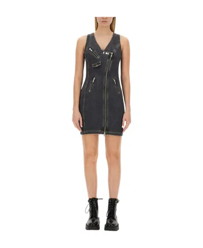 MOSCHINO SLEEVELESS DENIM DRESS