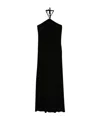 Moschino Tie Back Halter Neck Maxi Dress In Black