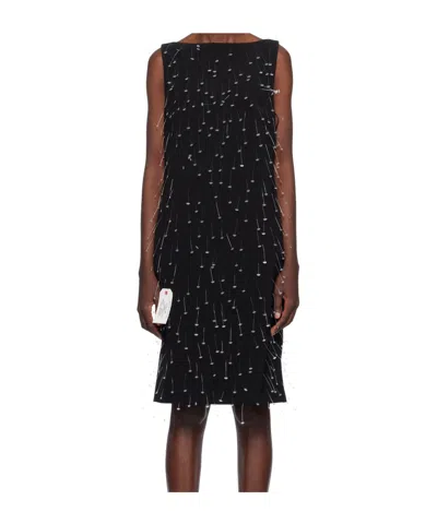 Moschino Sleeveless Dress In Black