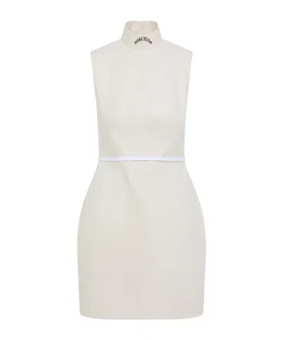 MOSCHINO HIGH-NECK SLEEVELESS MINI DRESS