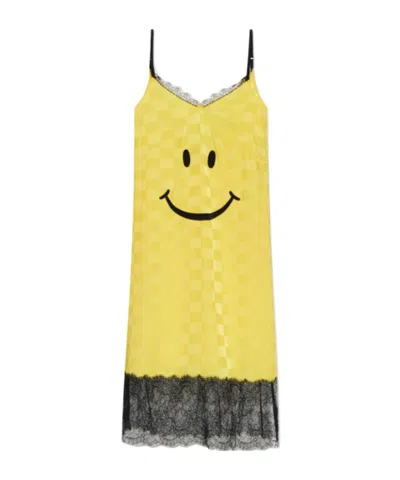 Moschino Sleeveless Dress In Yellow