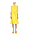 Moschino Women's Heart Pockets Dress In Yellow