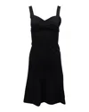 Moschino Sleeveless Mini Dress In Black Triacetate In Black