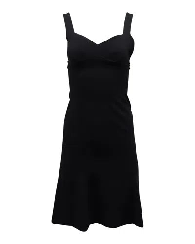 Moschino Sleeveless Mini Dress In Black Triacetate