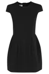 Moschino Sleeveless Mini Dress With Structured Silhouette In Black