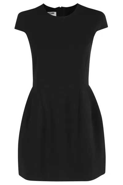 MOSCHINO SLEEVELESS MINI DRESS WITH STRUCTURED SILHOUETTE