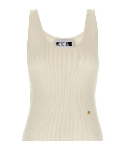 Moschino Sleeveless Vest In Nude