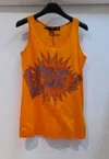 Moschino Sleeveless Vest In Orange