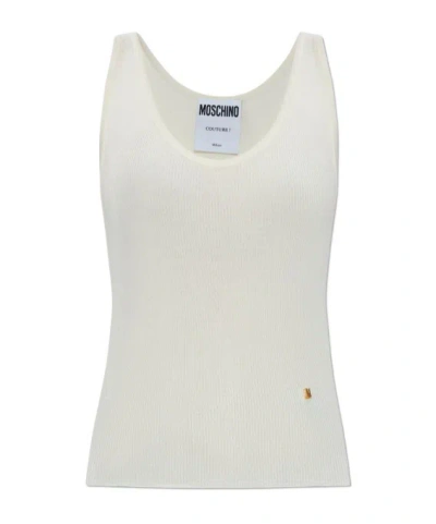 Moschino Sleeveless Vest In White