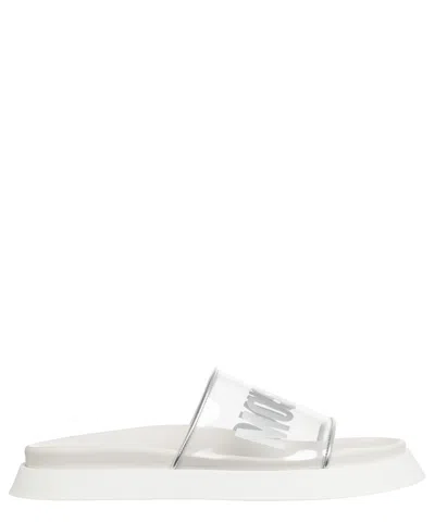 Moschino Slides In White