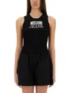 Moschino Slim-fit Sleeveless Top With Bold Logo