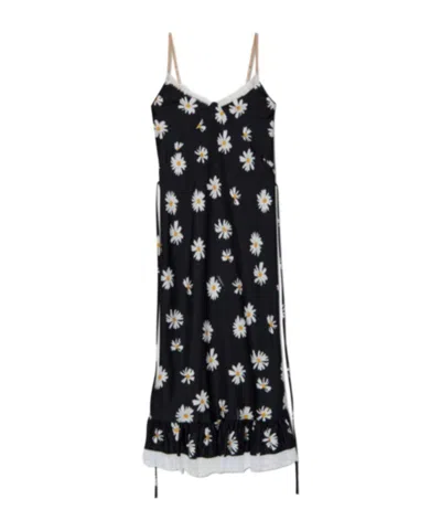 Moschino Sling Dress In Black