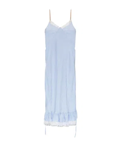 Moschino Sling Dress In Blue