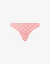 Moschino Slip In Stretch Jersey M Print In Pink