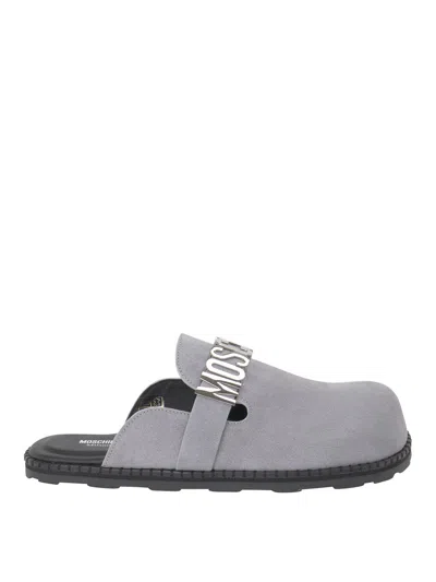 Moschino Slippers In Gray
