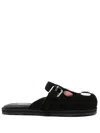 Moschino Women Slippers With Decoration In Black