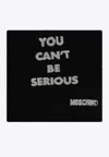 Moschino You Can't Be Serious Scarf In Black