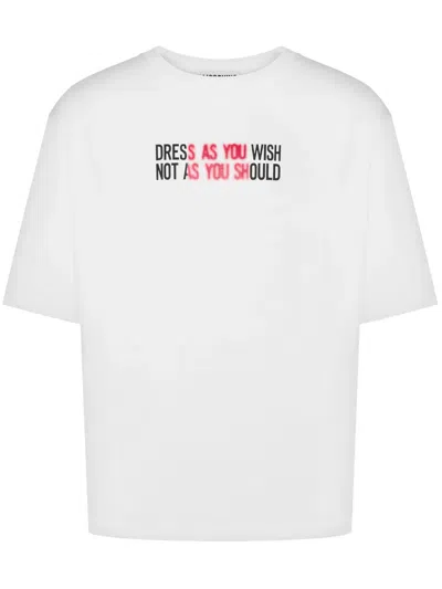 Moschino Couture T-shirt With Logo In White