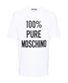 Moschino Versatile Crew Neck T-shirt In White
