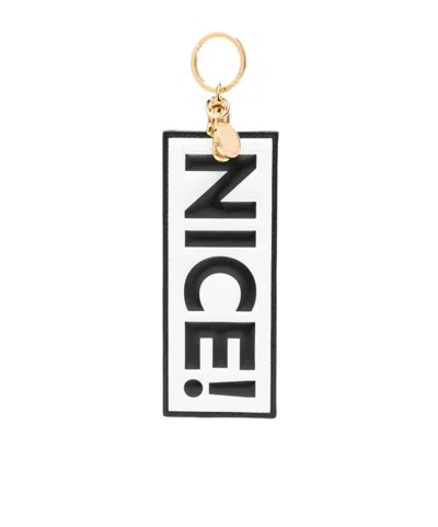Moschino Slogan-print Keyring