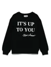 Moschino Slogan-print Sweatshirt In Black