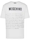 Moschino T-shirt With Lettering Print In White