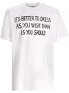 Moschino T-shirt With Lettering Print In White