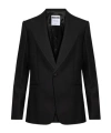 Moschino Slogan Printed Blazer In Black