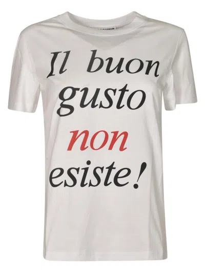 MOSCHINO SLOGAN-PRINTED CREWNECK T-SHIRT
