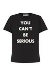 Moschino Slogan Printed Crewneck T-shirt