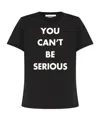 Moschino Slogan Printed Crewneck T-shirt In Black