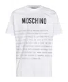 Moschino T-shirt With Lettering Print In White