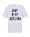 Moschino Versatile Crew Neck T-shirt In White