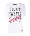 Moschino Slogan Printed T-shirt In White
