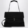 Moschino Small Black Suede Shoulder Bag Women In Black
