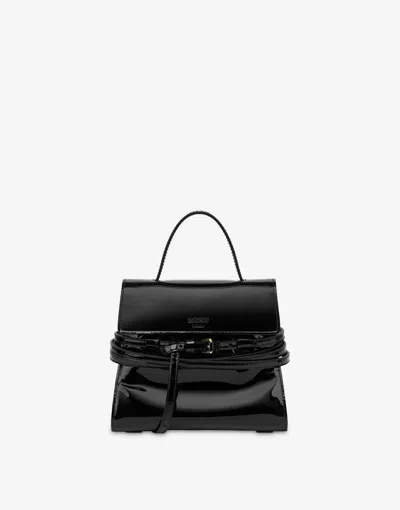 Moschino Small Hand Bag  Tie Me In Black