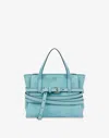 Moschino Tie Me Tote Bag In Blue