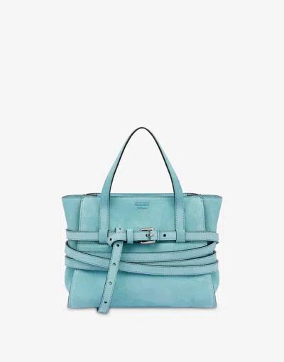 Moschino Small Hand Bag  Tie Me In Blue