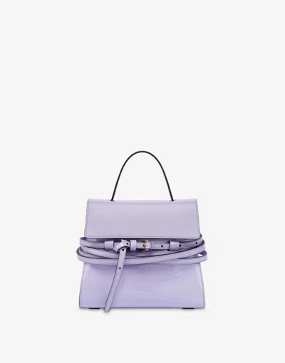 Moschino Small Hand Bag  Tie Me In Purple