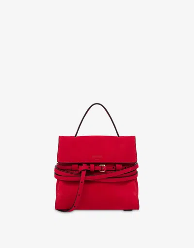 Moschino Small Hand Bag  Tie Me In Red