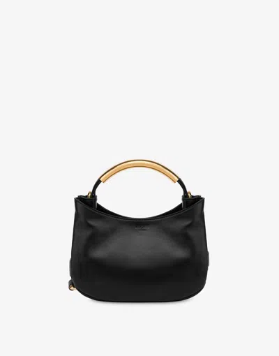 Moschino Small  Handle Me Bag In Black