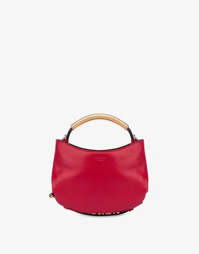 Moschino Small  Handle Me Bag In Red