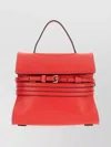Moschino Small Structured Handbag Top Handle In Red