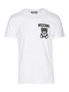 Moschino Graphic Print Crew Neck T-shirt In White