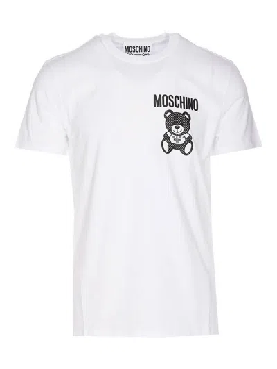 Moschino Small Teddy Mesh T-shirt In White