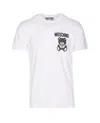 Moschino Graphic Print Crew Neck T-shirt In White