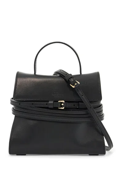 Moschino Small Tie Me Bag In Black