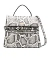 Moschino Snake-print Tote Bag In White