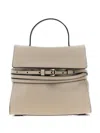 Moschino 'tie Me' Small Handbag In Gray