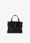 Moschino Small Tie Me Top Handle Bag In Black